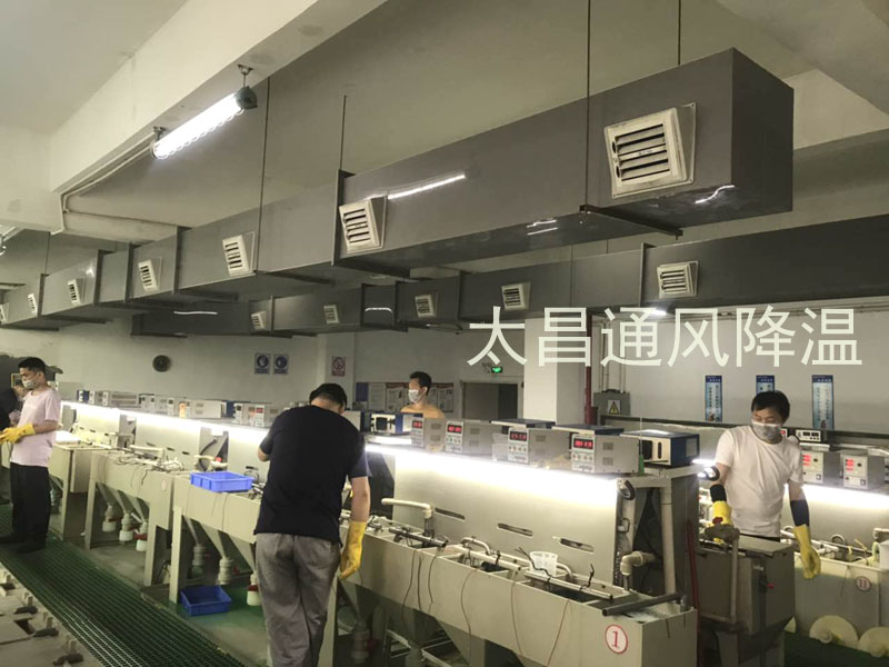 環(huán)?？照{(diào)有效解決電鍍車間高溫悶熱環(huán)境