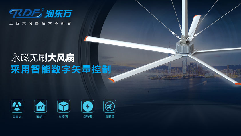 潤東方伺服永磁直刷工業(yè)大風(fēng)扇震撼來襲