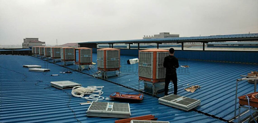 鋼結(jié)構(gòu)車間如何降溫？鋼結(jié)構(gòu)廠冷風(fēng)機(jī)降溫方案